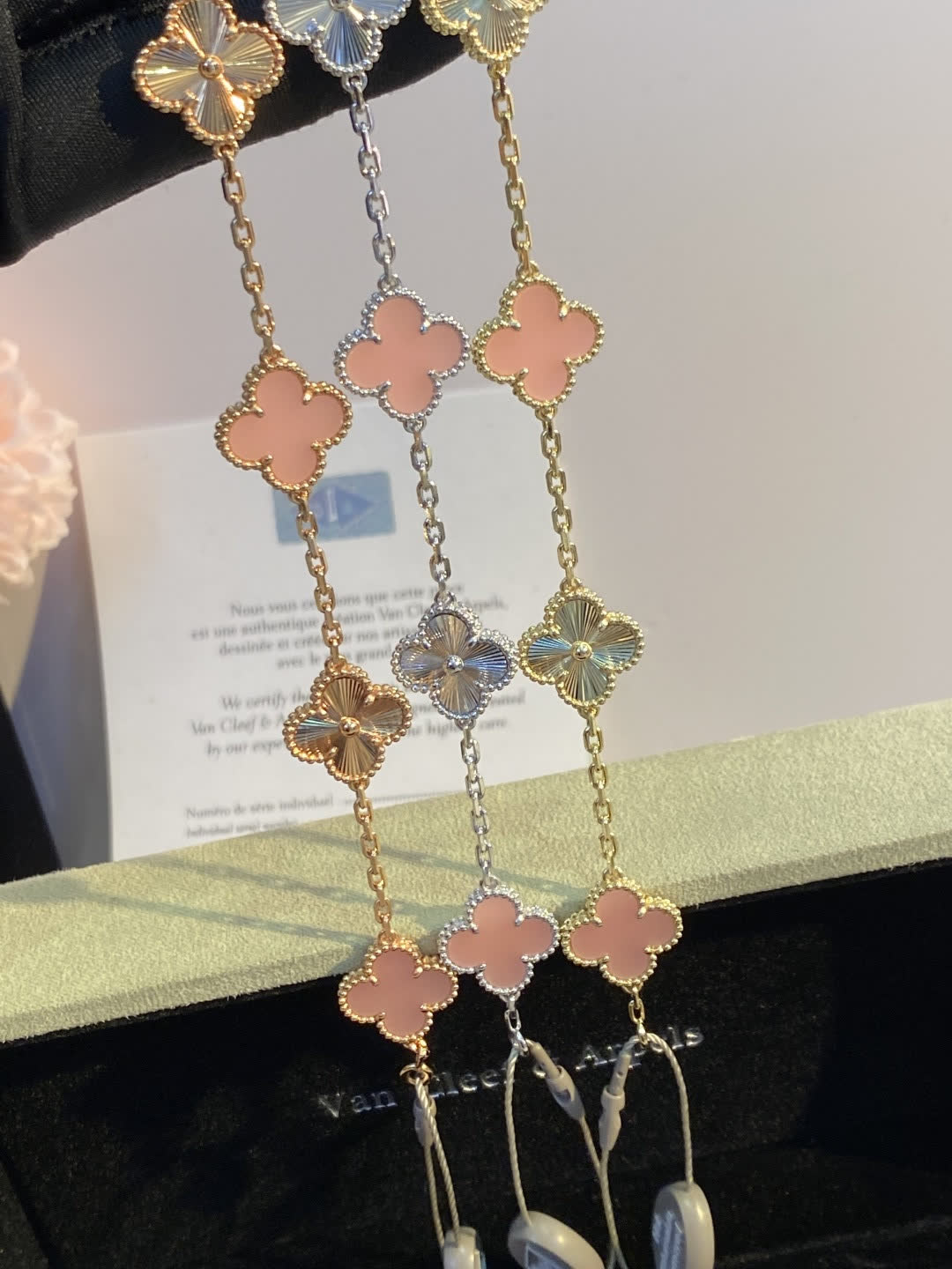 Van Cleef & Arpels Vintage Alhambra Pink Gold Bracelet